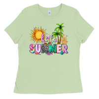 Matcha hello summer with sun Ladies Tee - texasbilliewilder