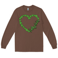 Chestnut shamrock heart felling lucky Long Sleeve Tee - MaliasSmallBusiness