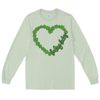 Matcha shamrock heart felling lucky Long Sleeve Tee - MaliasSmallBusiness
