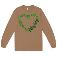 Toasted Coconut shamrock heart felling lucky Long Sleeve Tee - MaliasSmallBusiness