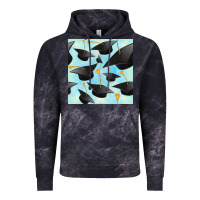 Cloud Black graduation cap seamless pattern Vintage Hoodie - BundleAndBundleShop
