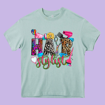 Hairstylist Heavy Core Tee Designed By Zillion Design Studio