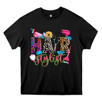 Black hairstylist Heavy Core Tee - Zillion Design Studio