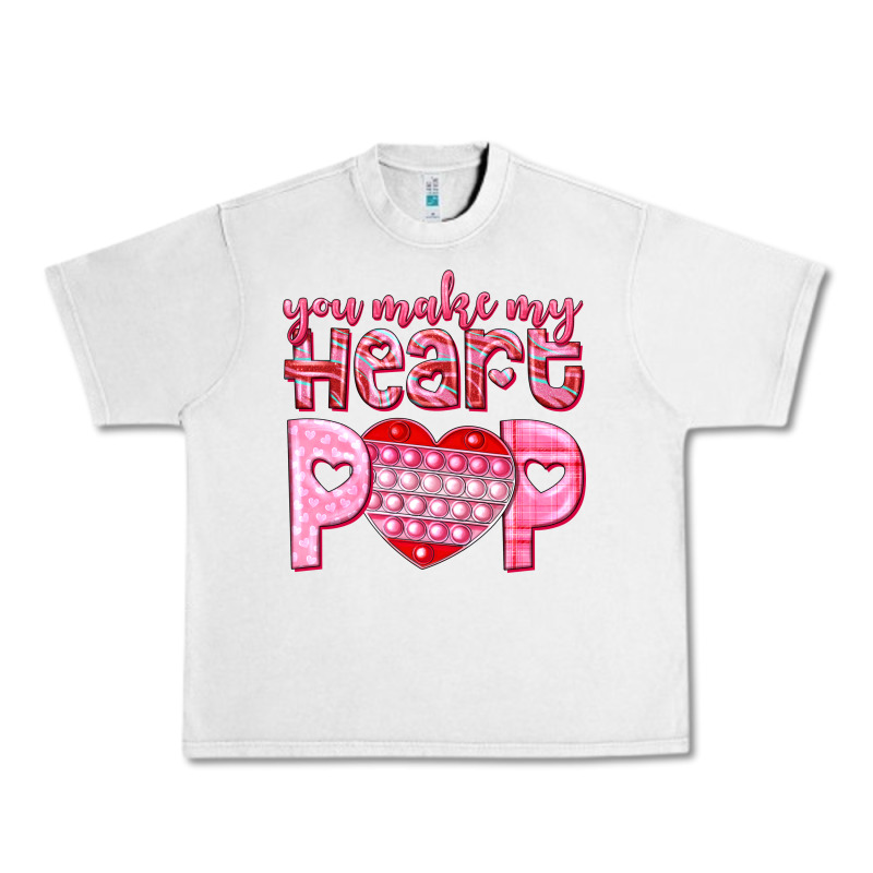 You Make My Heart Pop Urban Heavy Tee by NancyCooperArtShop | Teevron