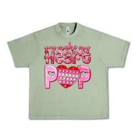 Oil Green you make my heart pop Urban Heavy Tee - NancyCooperArtShop