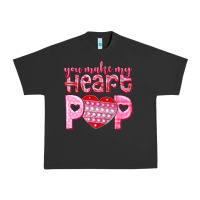 Pigment Black you make my heart pop Urban Heavy Tee - NancyCooperArtShop