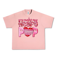 Salmon you make my heart pop Urban Heavy Tee - NancyCooperArtShop