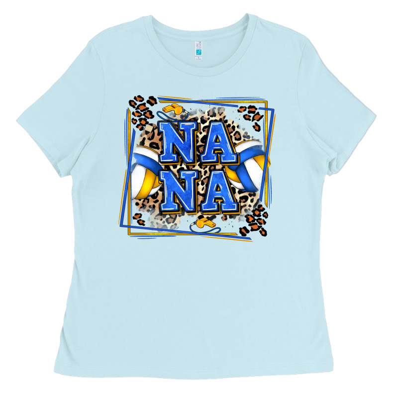 Volleyball Nana With Leopard Ladies Tee by Zillion Design Studio | Teevron