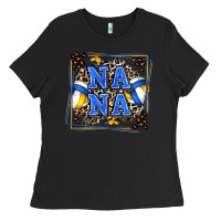 Black volleyball nana with leopard Ladies Tee - Zillion Design Studio