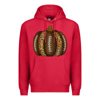 Cardinal American Football Pumpkin Premium Hoodie - texasbilliewilder