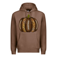 Chestnut American Football Pumpkin Premium Hoodie - texasbilliewilder