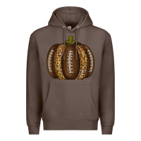 Coffee American Football Pumpkin Premium Hoodie - texasbilliewilder