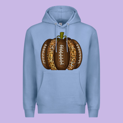 American Football Pumpkin Premium Hoodie Designed By Texasbilliewilder