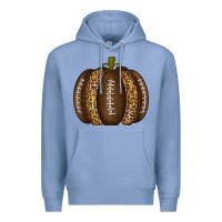 Colony Blue American Football Pumpkin Premium Hoodie - texasbilliewilder