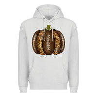 Dove Grey American Football Pumpkin Premium Hoodie - texasbilliewilder