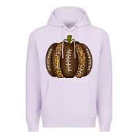 Lilac American Football Pumpkin Premium Hoodie - texasbilliewilder