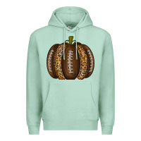 Seafoam American Football Pumpkin Premium Hoodie - texasbilliewilder