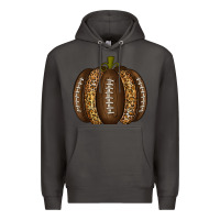 Smoke American Football Pumpkin Premium Hoodie - texasbilliewilder