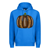 True Royal American Football Pumpkin Premium Hoodie - texasbilliewilder