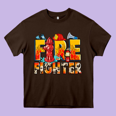 Firefighter Heavy Core Tee Designed By Zillion Design Studio