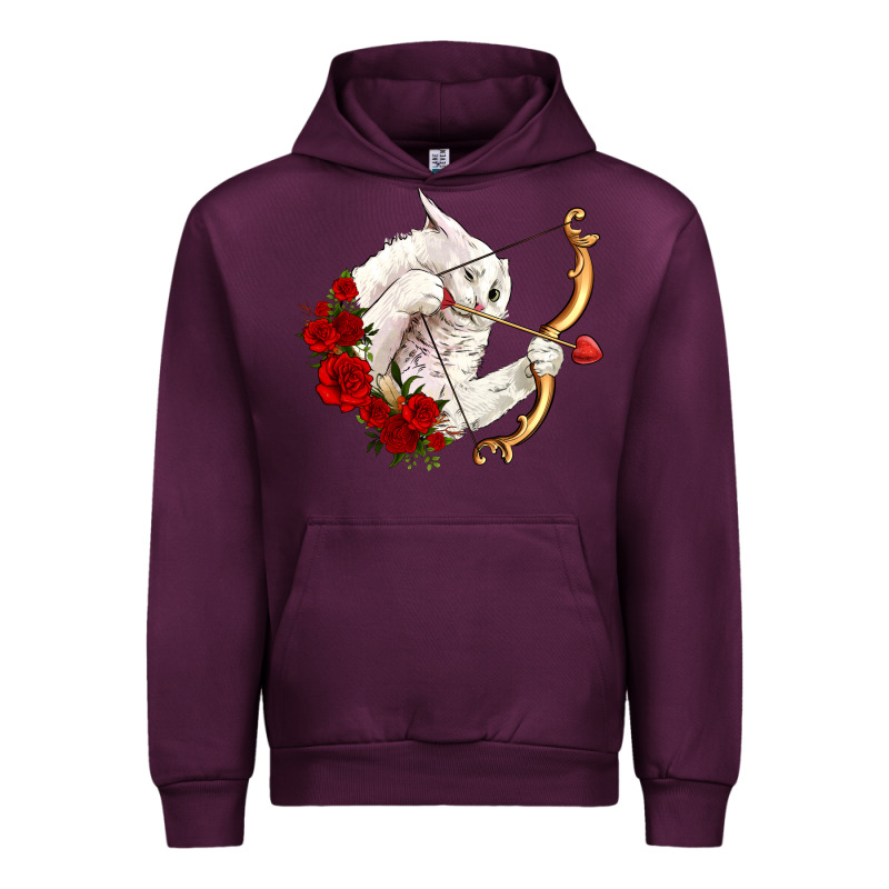 Cupid Cat Urban Hoodie by OliviaCreatesArt | Teevron