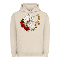 Pigment French Oak cupid cat Urban Hoodie - OliviaCreatesArt