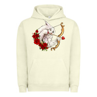 Pigment Pistachio cupid cat Urban Hoodie - OliviaCreatesArt