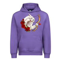 Tulip cupid cat Urban Hoodie - OliviaCreatesArt