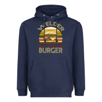 Navy Welder Wıll Work For Burger Heavyweight Hoodie - Bettercallsaul
