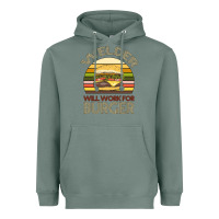 Sage Welder Wıll Work For Burger Heavyweight Hoodie - Bettercallsaul
