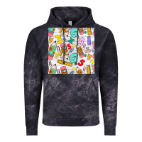Cloud Black back to school seamless pattern Vintage Hoodie - BundleAndBundleShop
