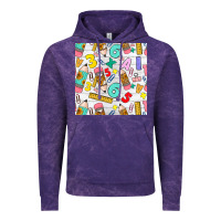 Cloud Purple back to school seamless pattern Vintage Hoodie - BundleAndBundleShop