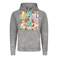 Cloud Rock back to school seamless pattern Vintage Hoodie - BundleAndBundleShop