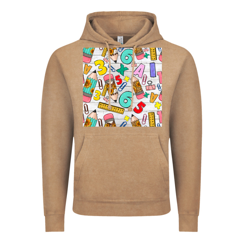 Back To School Seamless Pattern Vintage Hoodie by BundleAndBundleShop | Teevron