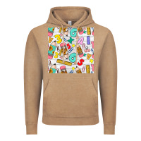 Vintage Coffee back to school seamless pattern Vintage Hoodie - BundleAndBundleShop
