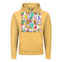 Vintage Mustard back to school seamless pattern Vintage Hoodie - BundleAndBundleShop