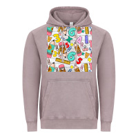 Vintage Zinc back to school seamless pattern Vintage Hoodie - BundleAndBundleShop