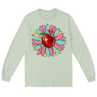 Matcha teacher apple Long Sleeve Tee - MaliasSmallBusiness