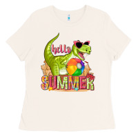 Bone hello summer rex Ladies Tee - texasbilliewilder