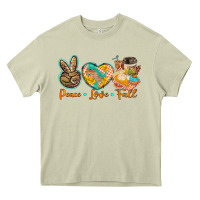 Mossy peace love fall Heavy Core Tee - BarkalooDesign
