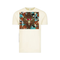 Vintage Arctic western floral bullskull cowhide and leopard Vintage Tee - Artiststas