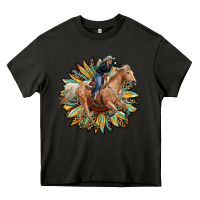 Asphalt sunflower rodeo Heavy Core Tee - RanaPortraitStore