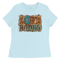 Baby Blue love rodeo gemstone Ladies Tee - RanaPortraitStore