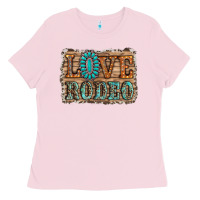 Bubblegum Pink love rodeo gemstone Ladies Tee - RanaPortraitStore
