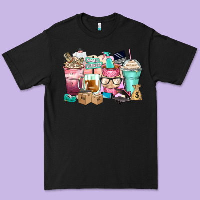 Small Business Coffee Cups Premium Tee Designed By Zillion Design Studio