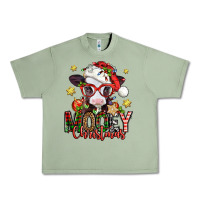 Oil Green mooey christmas baby calf Urban Heavy Tee - Jasminsmagicworld