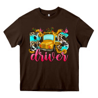 Chocolate Brown bus driver Heavy Core Tee - Zillion Design Studio