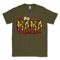 Army Green this mama is raising ballers softball and baseball Classic Tee - CowhideDigitalArt