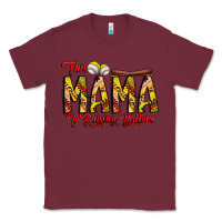 Burgundy this mama is raising ballers softball and baseball Classic Tee - CowhideDigitalArt