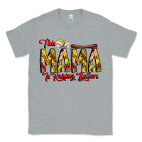 Heather Grey this mama is raising ballers softball and baseball Classic Tee - CowhideDigitalArt